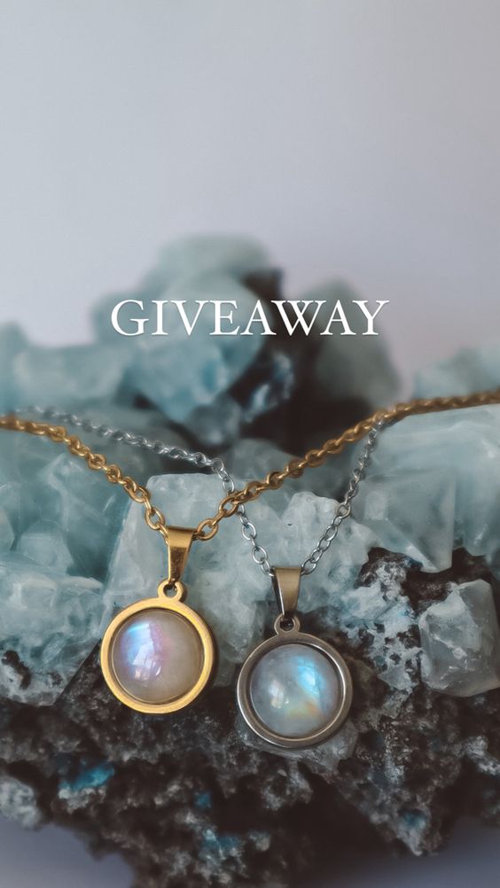 Shine Bright with Solistial: Join Our Instagram Giveaway for a Stunning Rainbow Moonstone Necklace! - s  o  l  i  s  t  i  a  l