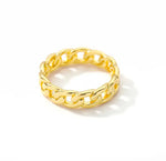 Load image into Gallery viewer, ALICE Solid Chain Ring - Gold
