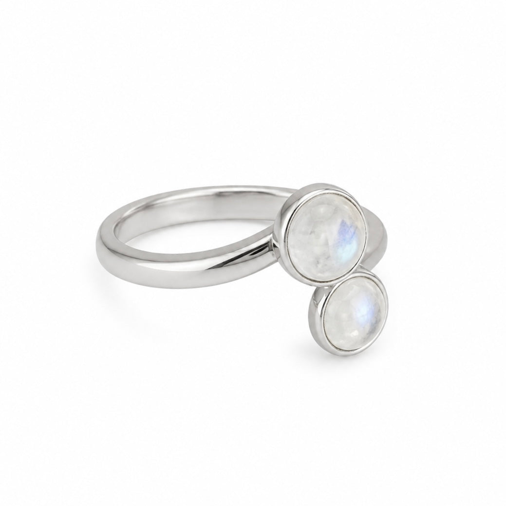 SUN&MOON Zirkonring Gold