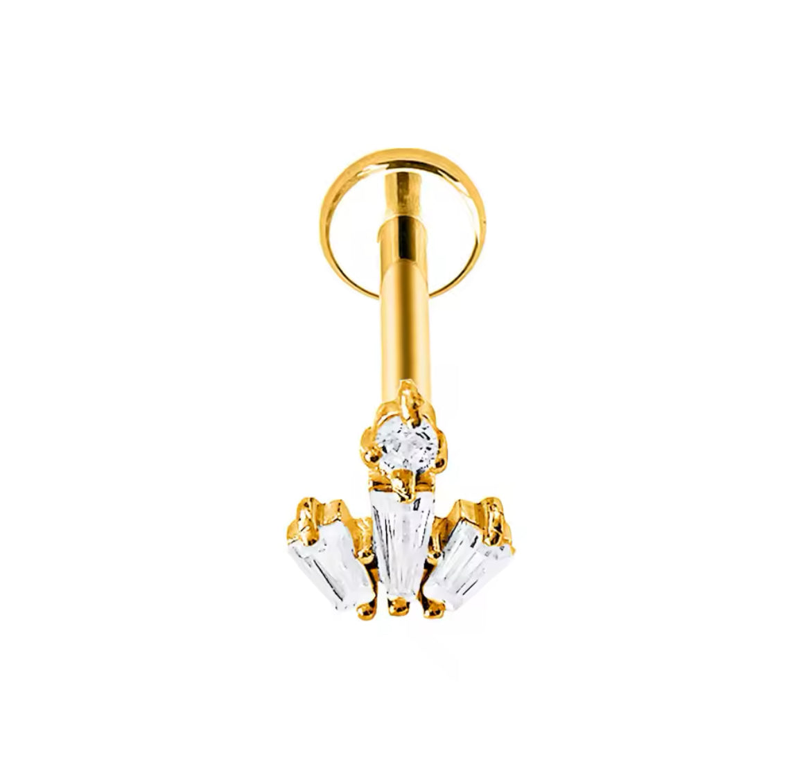 Bijou de corps GEM Push Pin en or