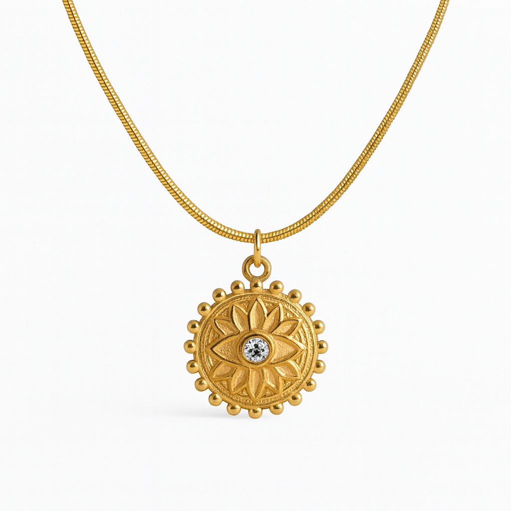 NAZAR Eye Charm Necklace Gold