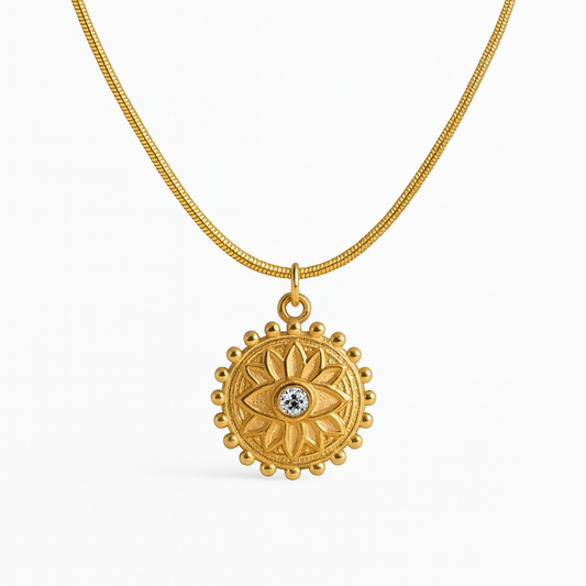 NAZAR Eye Charm Necklace Gold