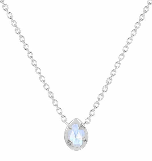 HERA Moonstone Drop Necklace 925 Silver