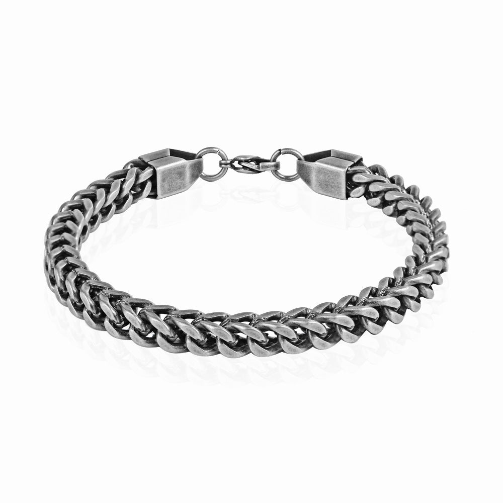 IGNITE Twist Keel Chain Bracelet Silver