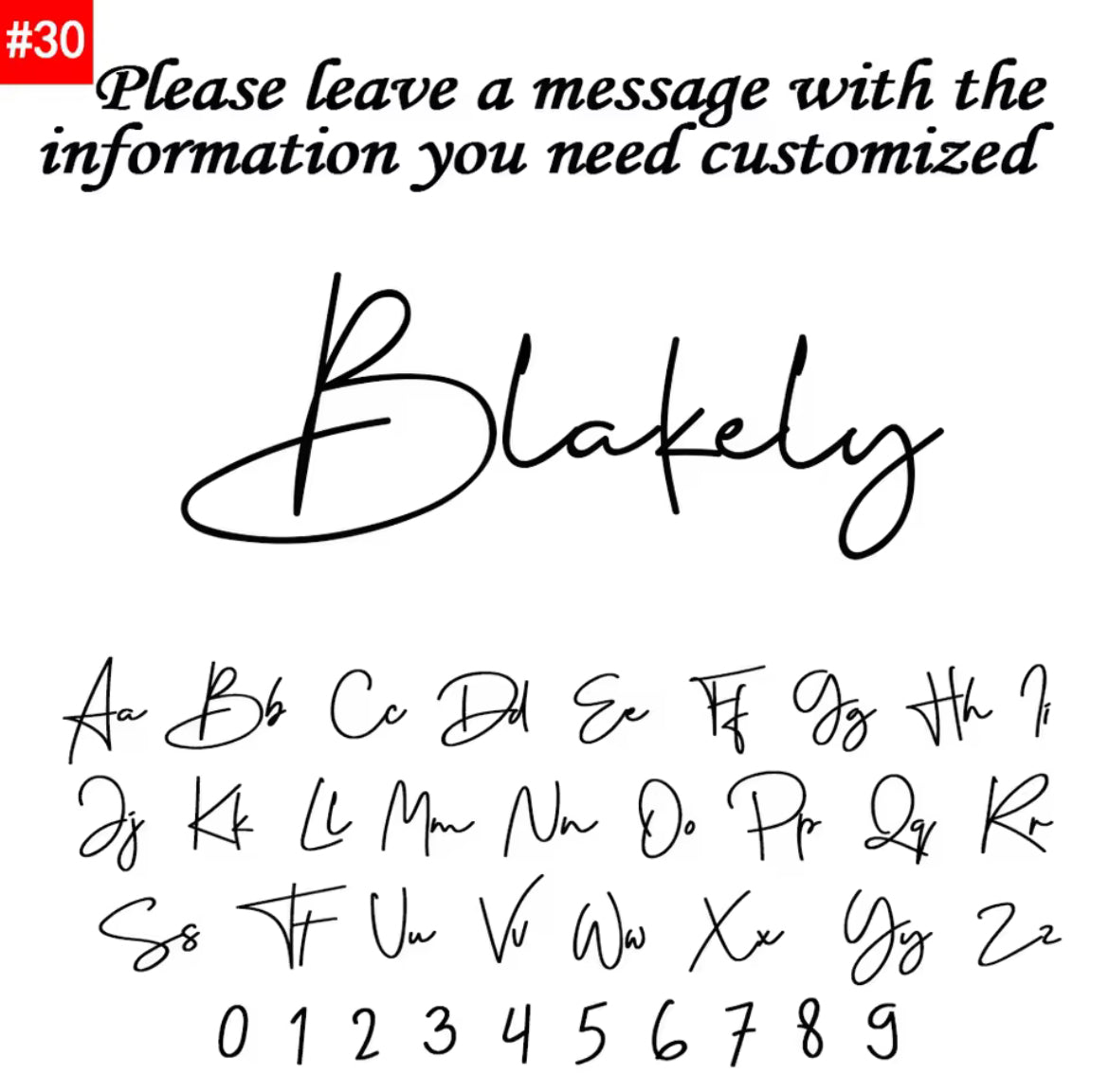 Personalized Name Modern Script Font Box Chain Necklace Silver