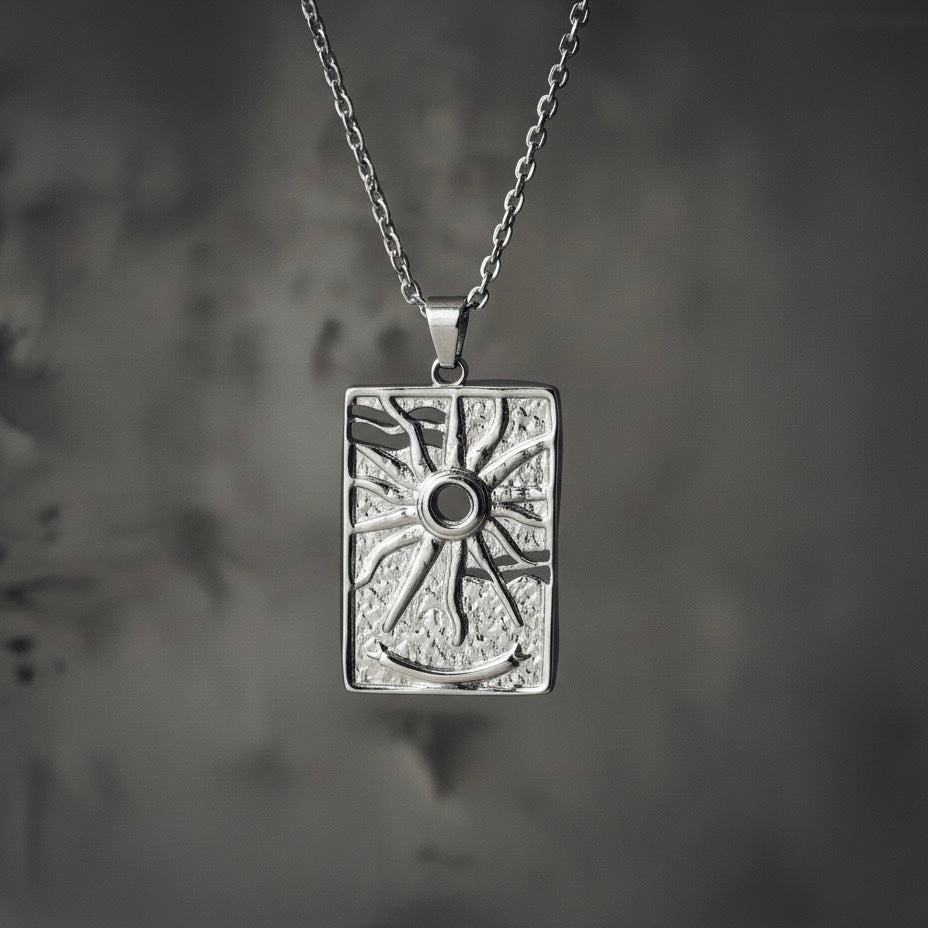 Collier pendentif Sunscape Sun Charm - Argent