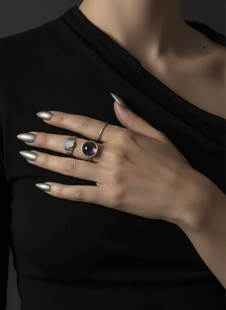 CHHOTA Amethyst Ring Silver