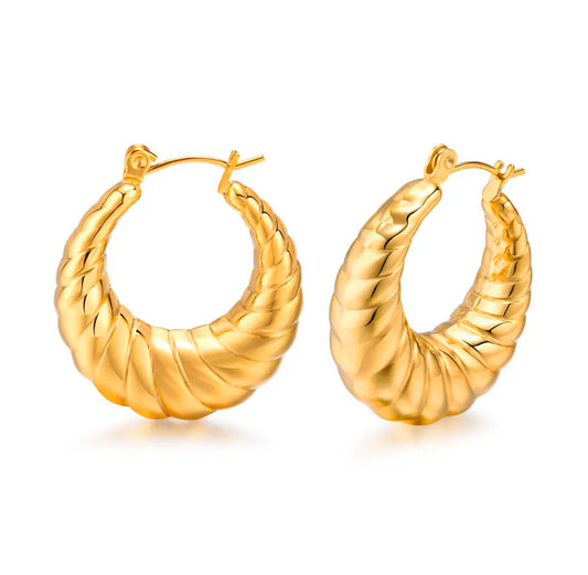 CONCH Hoop Earrings Gold