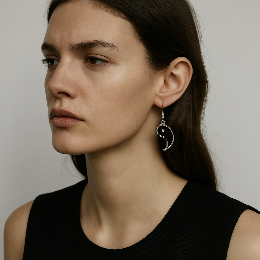 Yin and Yang Earrings Set
