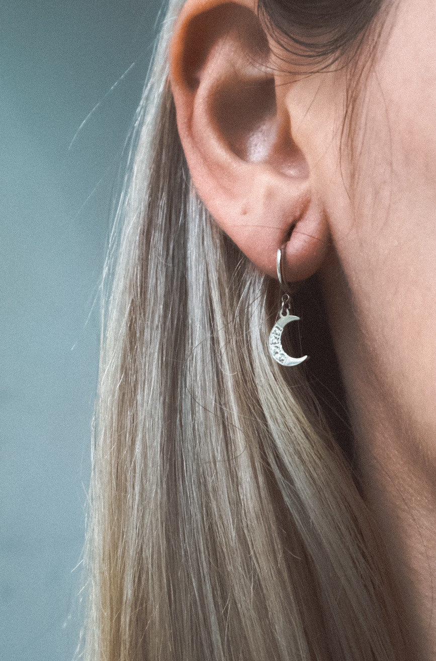Boucles d'oreilles dépareillées STAR&MOON en argent