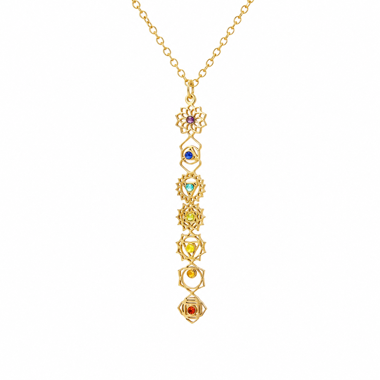 ALIGNMENT Chakras Necklace Gold
