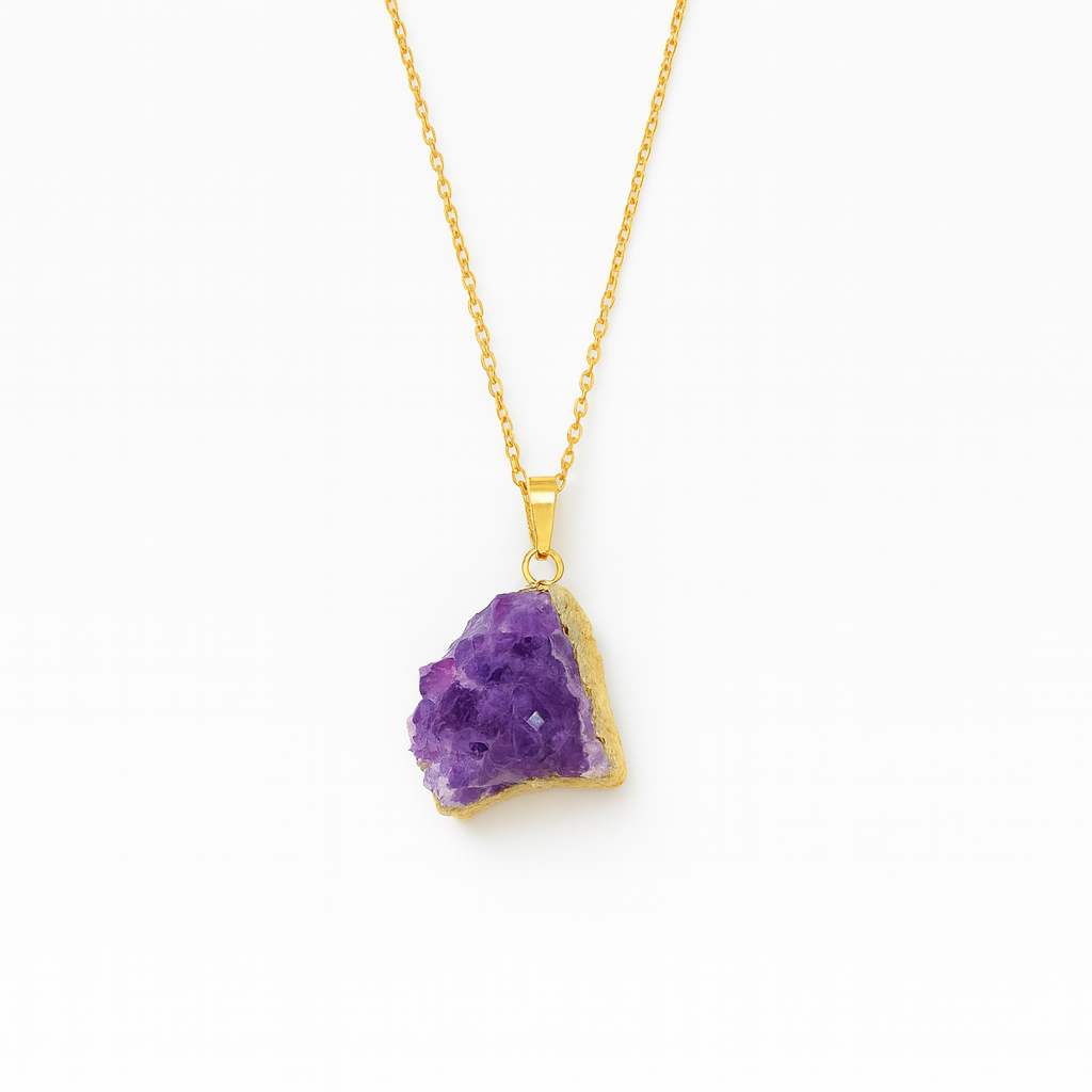 Collier Pendentif Améthyste Or
