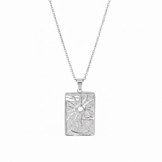 Collier pendentif Sunscape Sun Charm - Argent