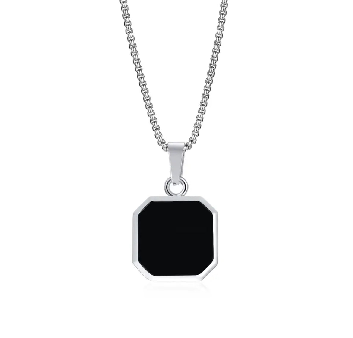 Collier Chaîne Pendentif En Émail - Argent