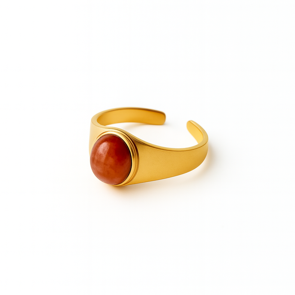 SOLARA Sunstone Ring Gold