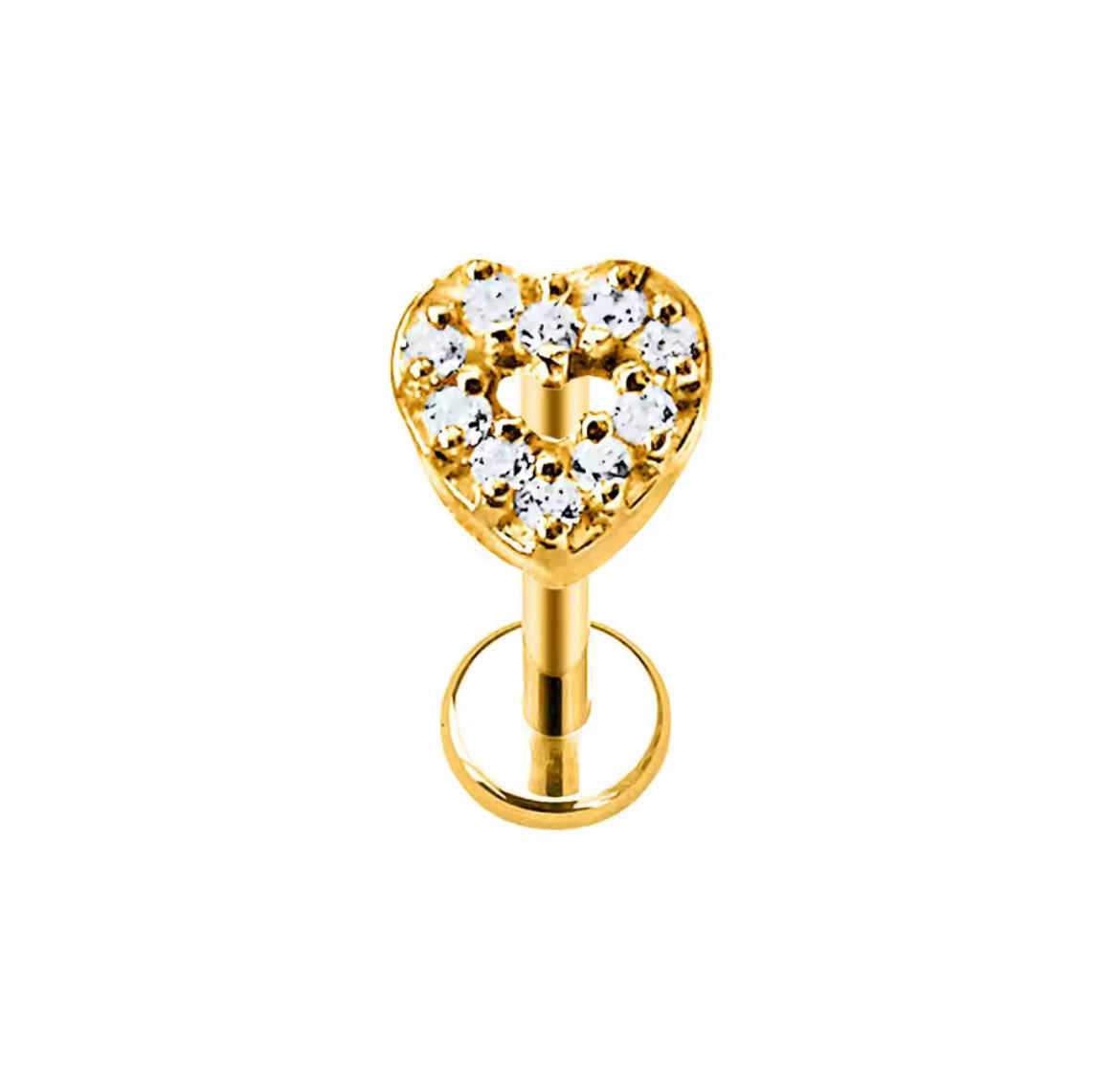 Bijoux de corps LOVE Push Pin en or