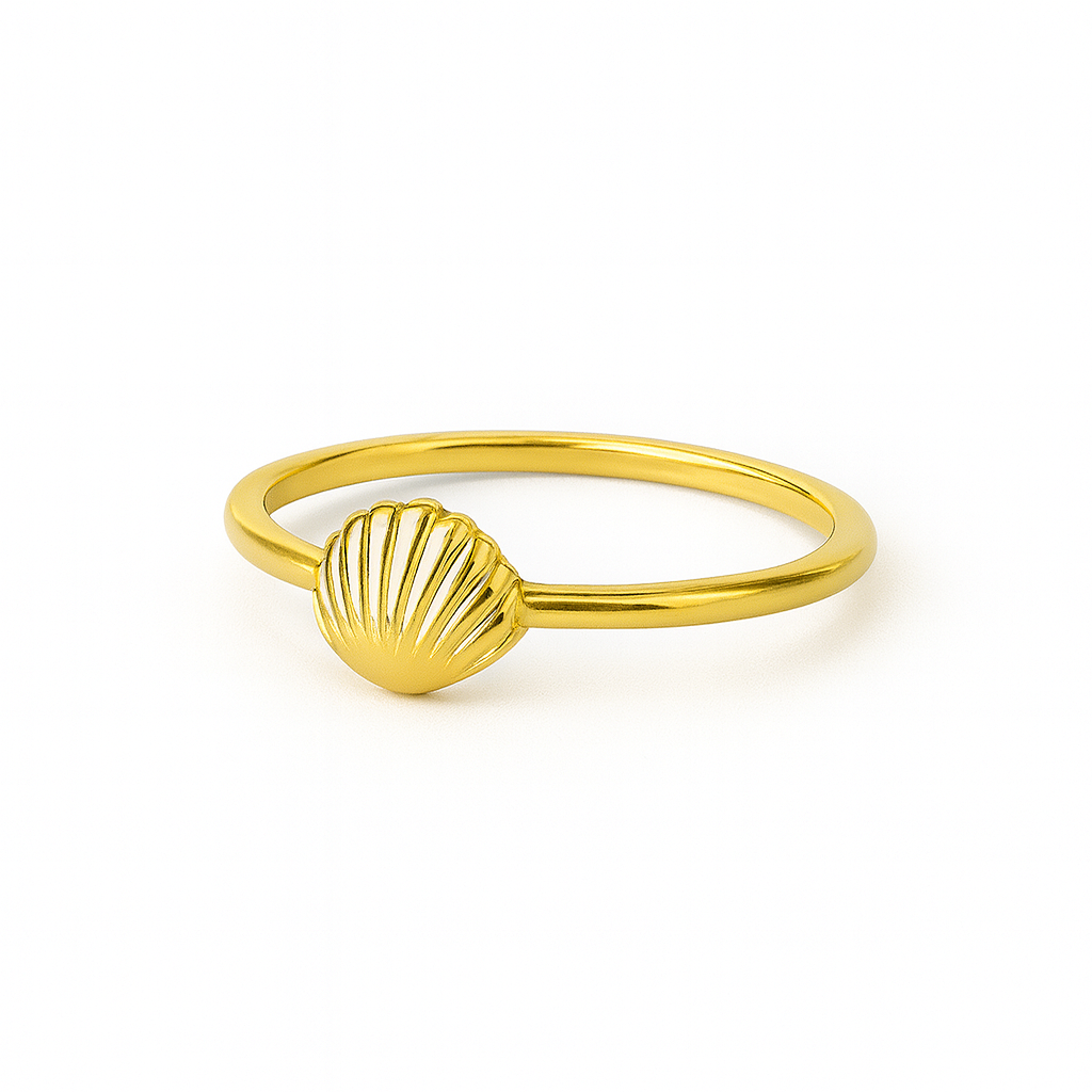 Seashell Minimalist Ring - Gold