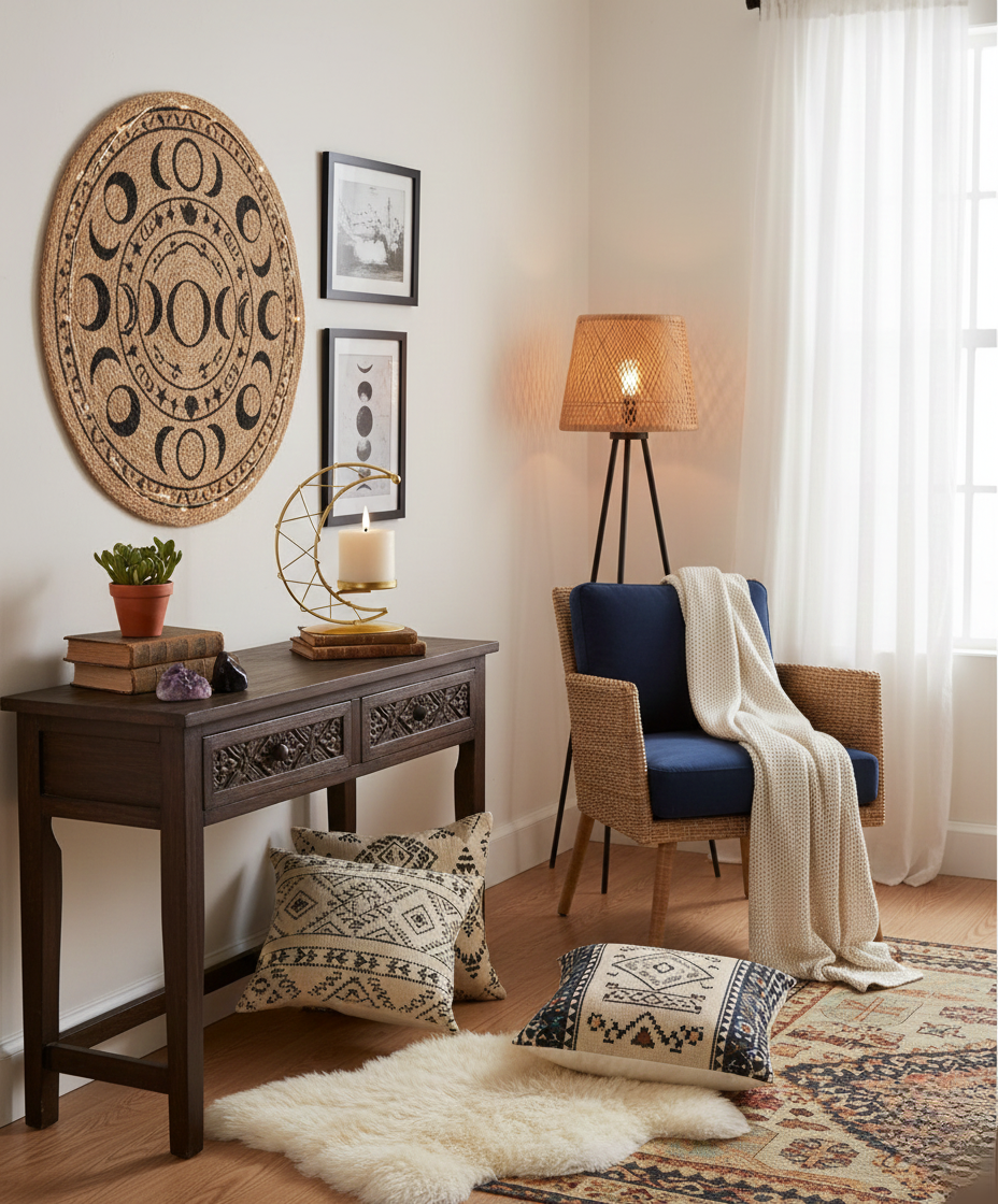 LA LUNA Crescent Moon Tea light Candle Holder Gold