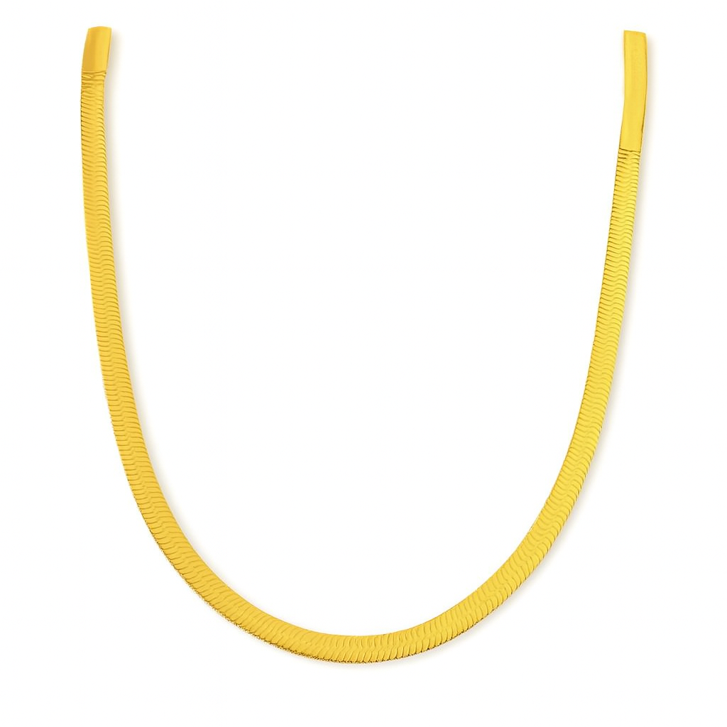 Snake Chain Minimalist Choker - Gold