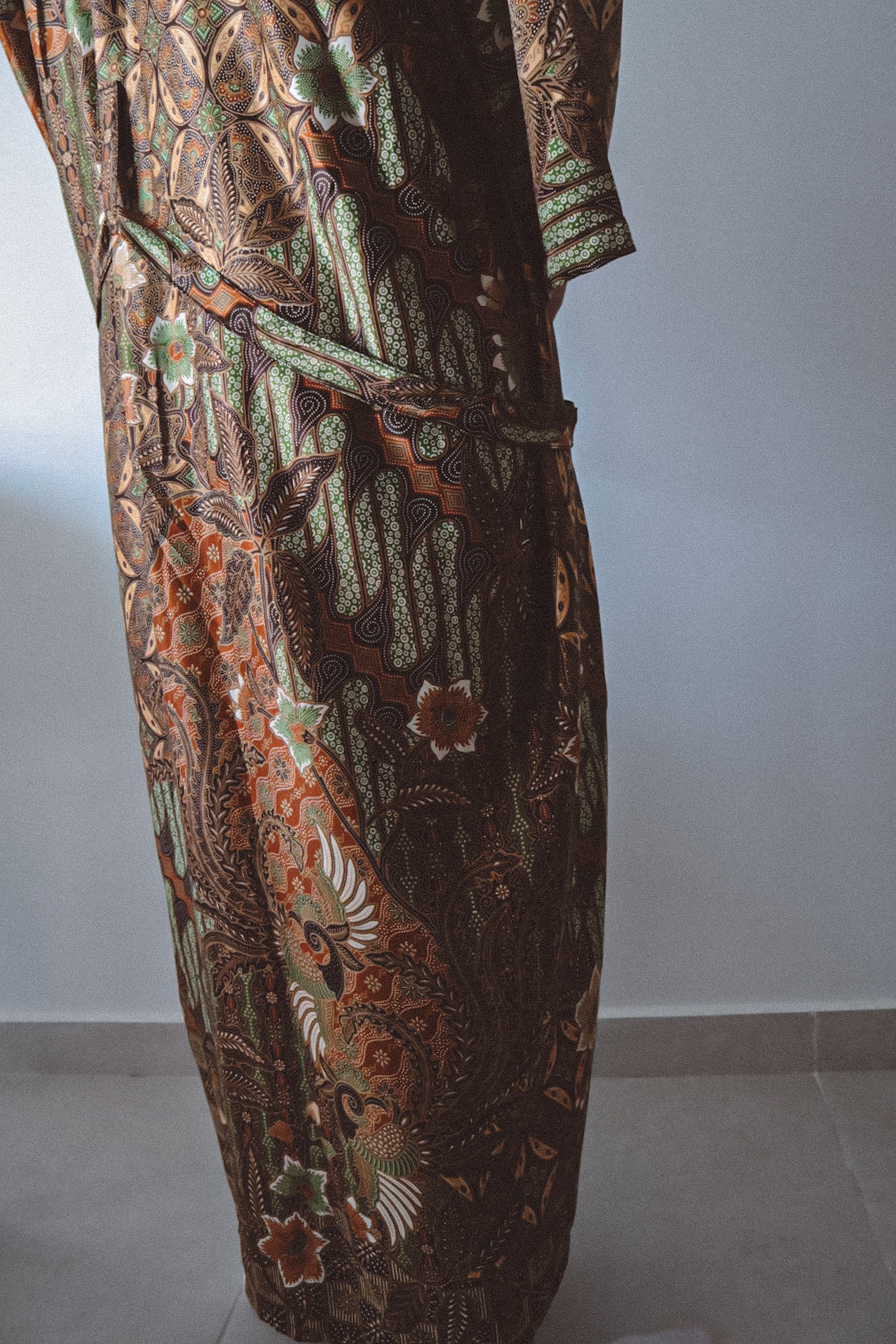 Kimono long marron et doré pour homme - Earth Nomad