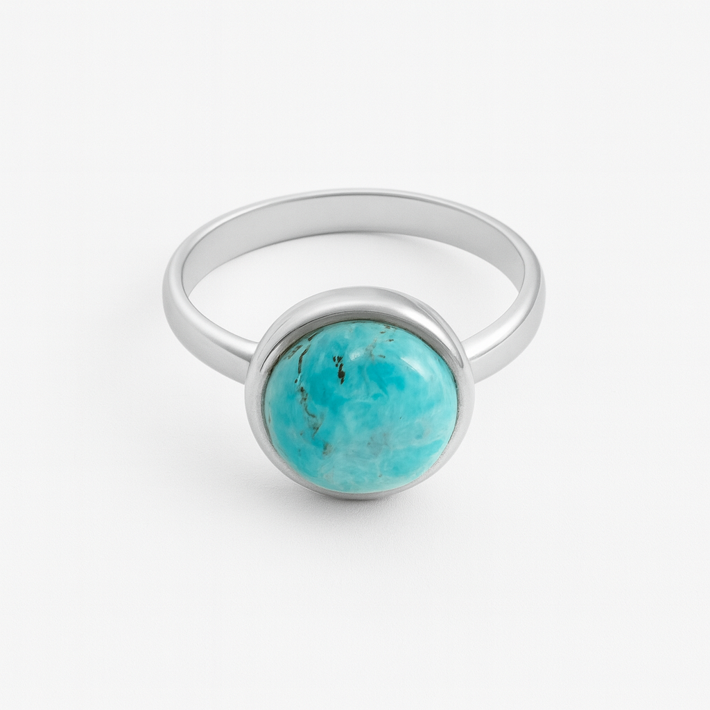 CHHOTA Turquoise and Copper Ring Silver