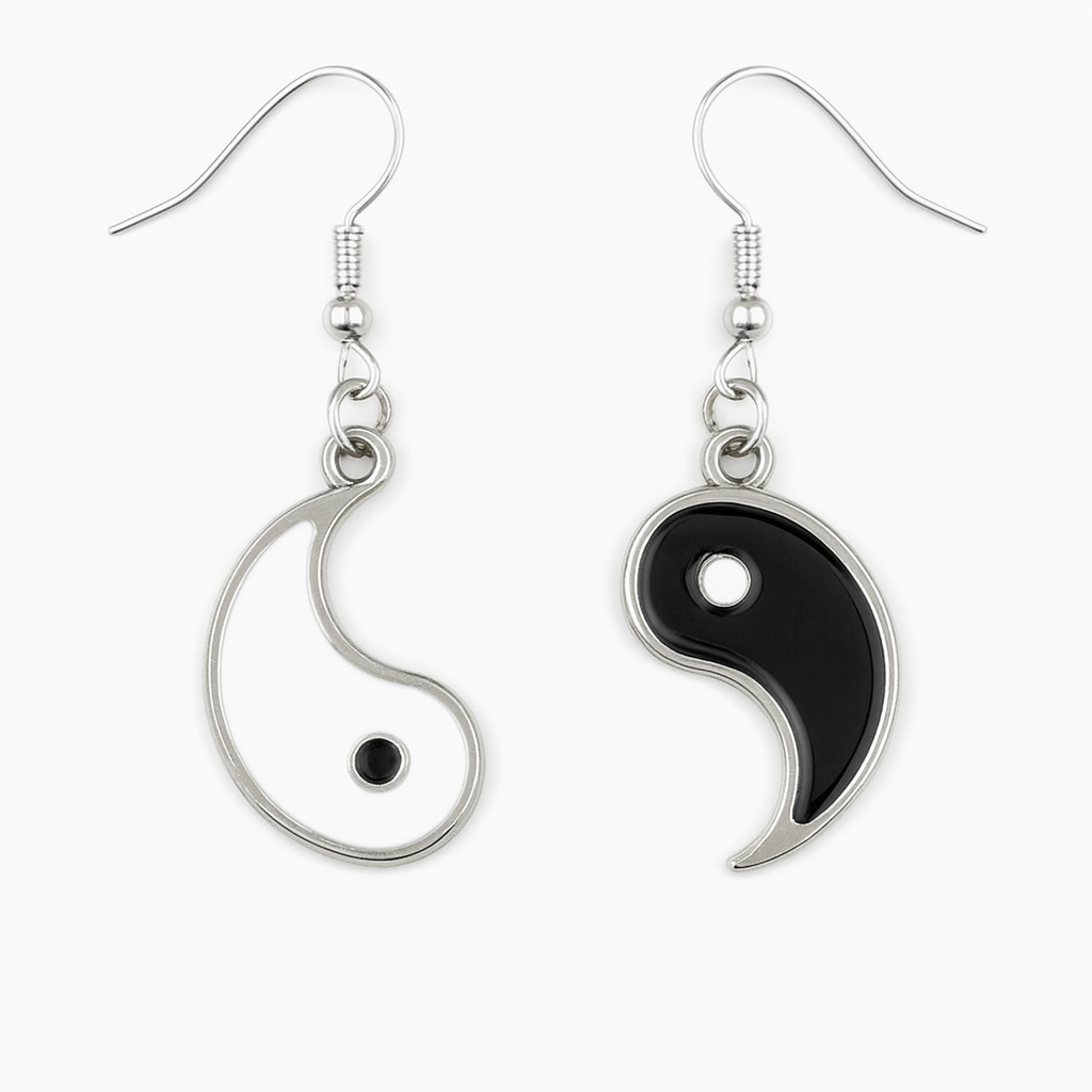 Yin and Yang Earrings Set