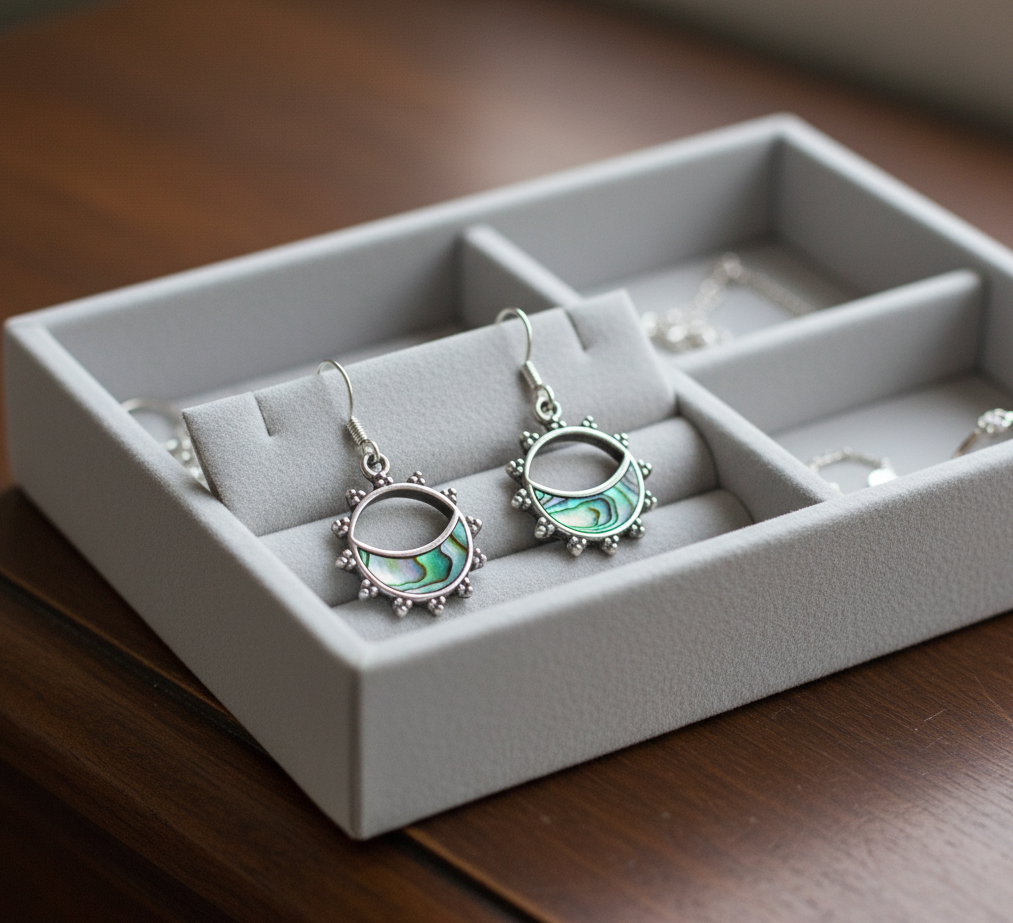 OCEAN MOONRISE Abalone Shell Earrings