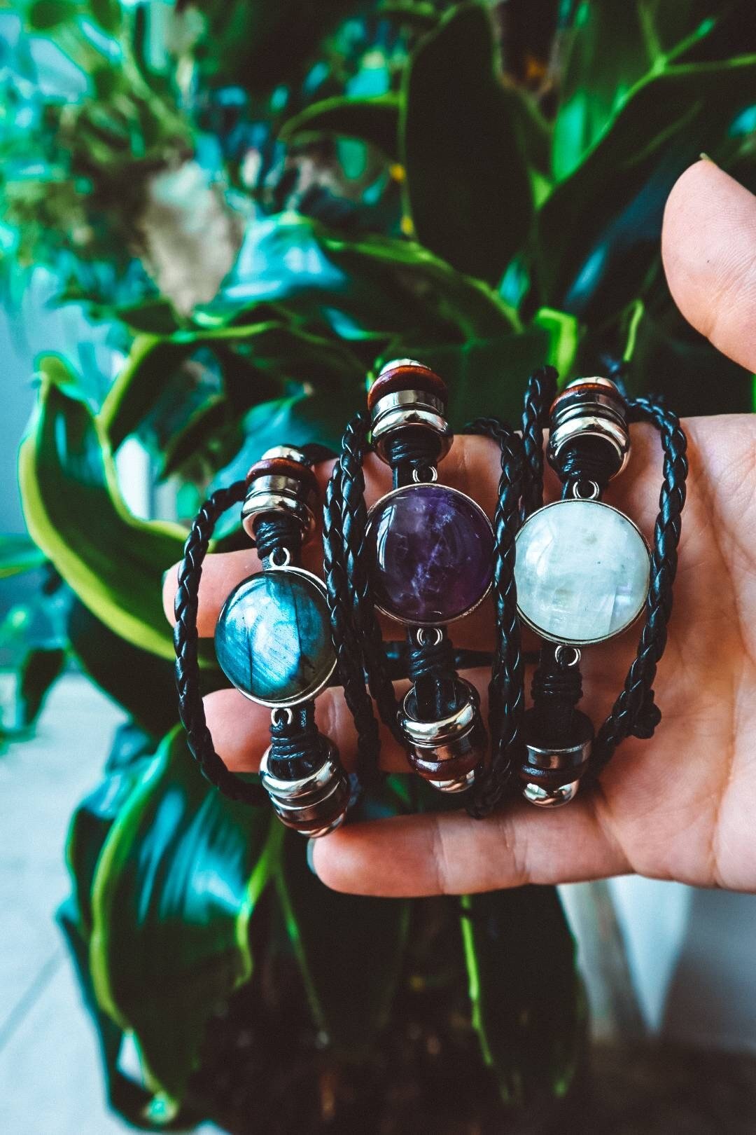 Amethyst Beaded Stack Bracelet - s o l i s t i a l