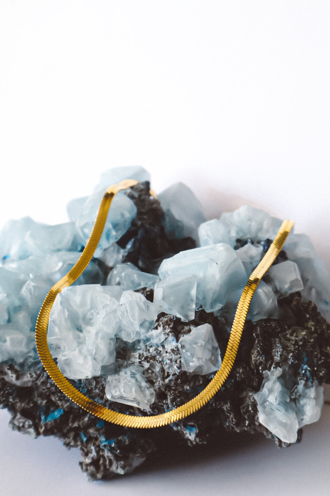 Snake Chain Minimalist Necklace Gold