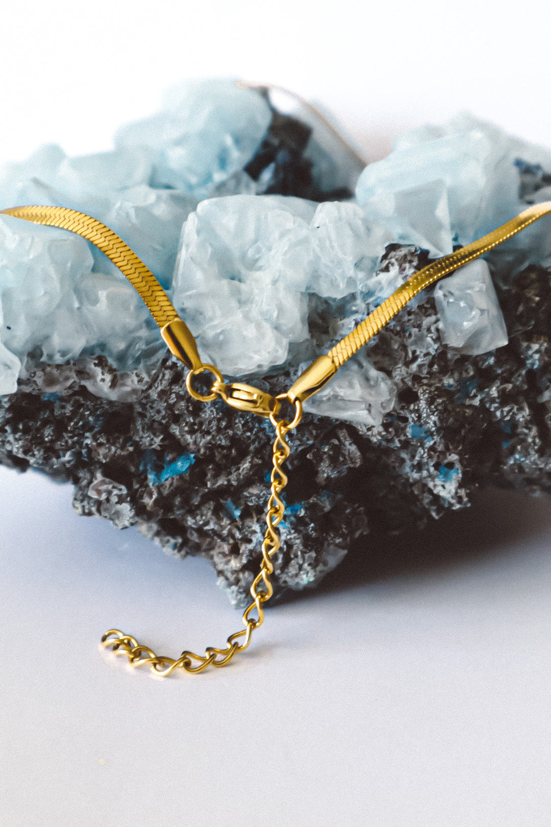 Halbmond-Anhänger, O-Ring, Kielkette, Halsband – Gold