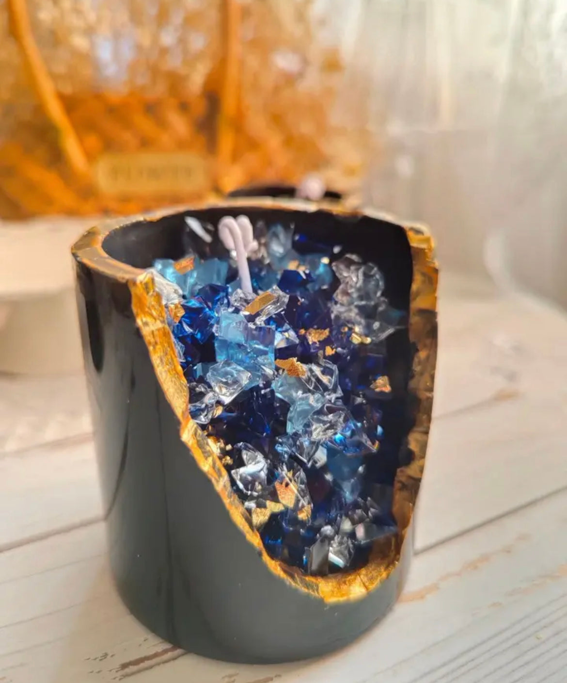 Crystal Geode Candle - Jelly Wax