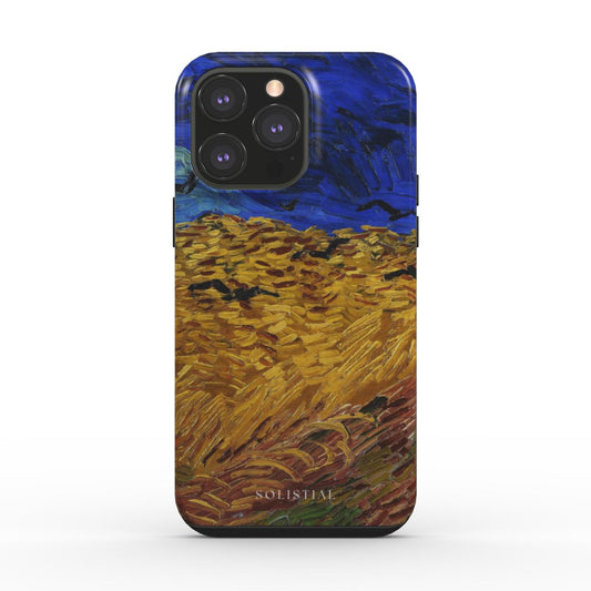 Wheatfield with Crows by Van Gogh Tough Phone Case