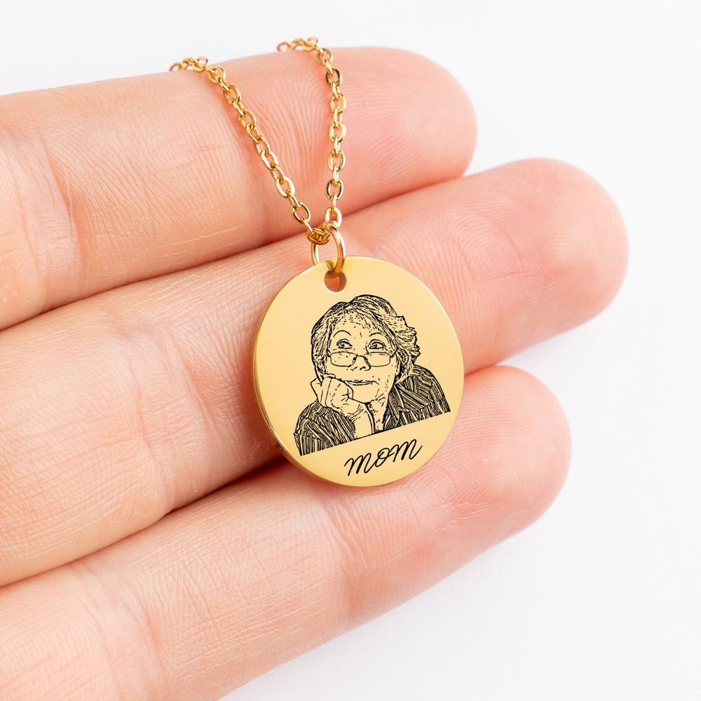 Pendentif portrait humain personnalisé - Personnalisé