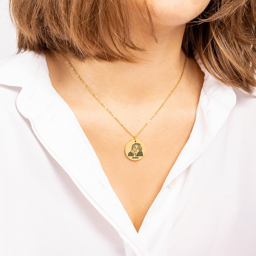 Pendentif portrait humain personnalisé - Personnalisé