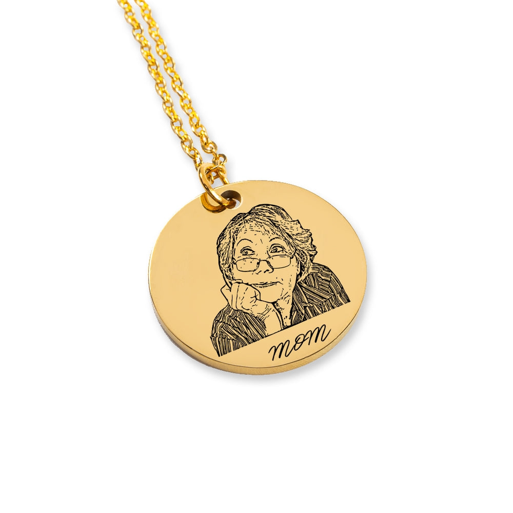 Pendentif portrait humain personnalisé - Personnalisé