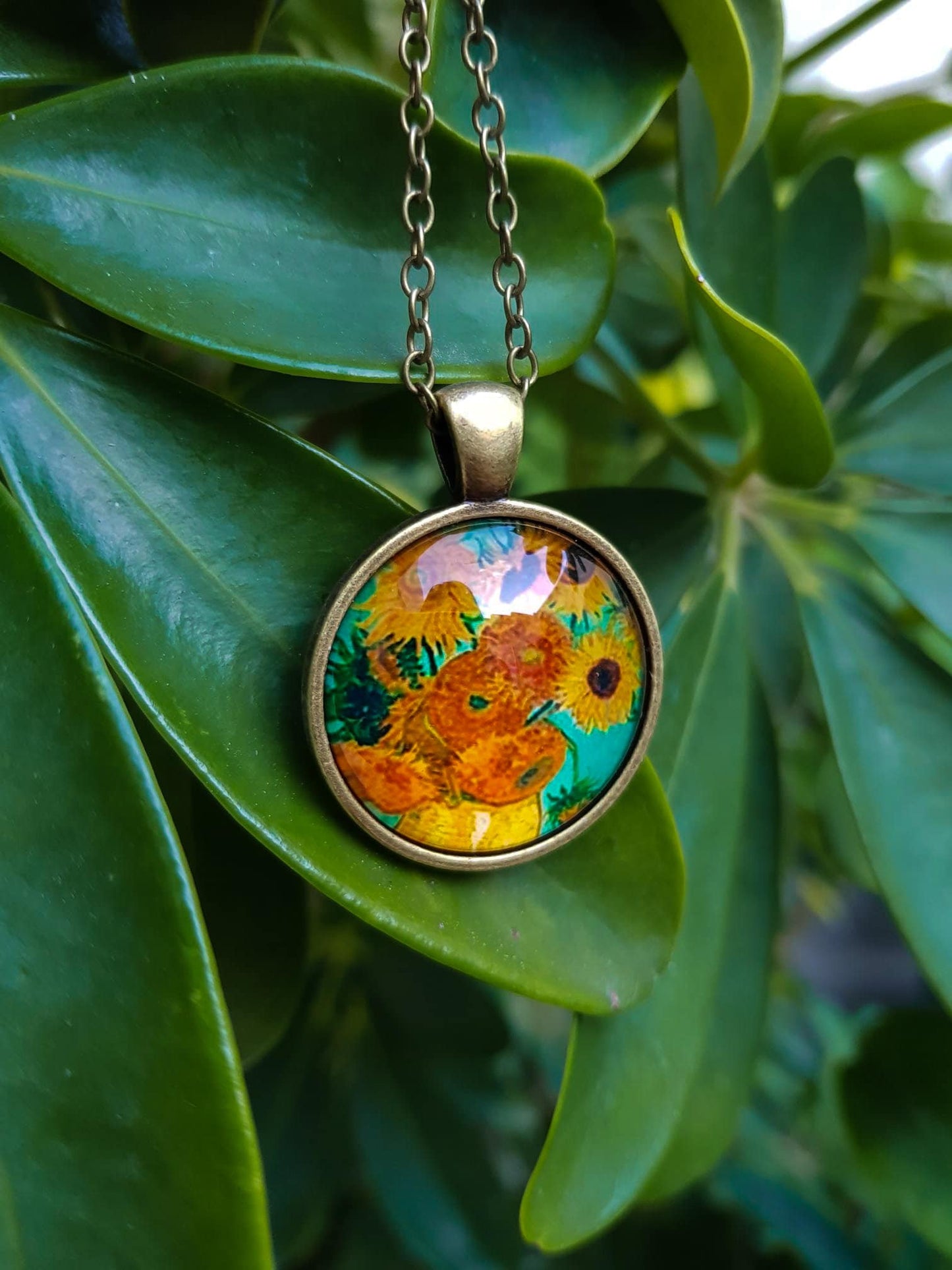 RELIC Vincent Van Gogh Art Prints Pendant Necklaces Bronze