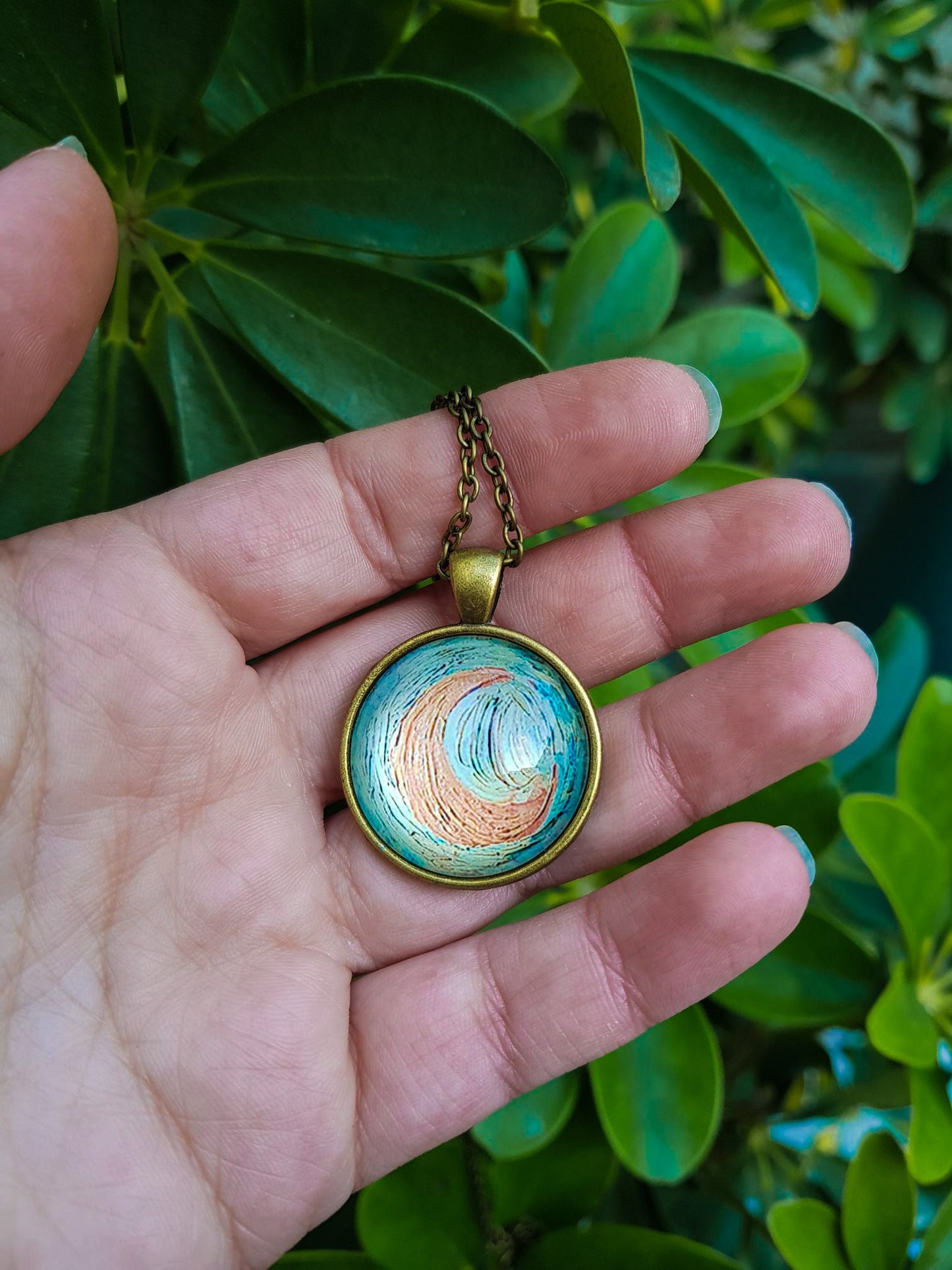 RELIC Vincent Van Gogh Art Prints Pendant Necklaces Bronze
