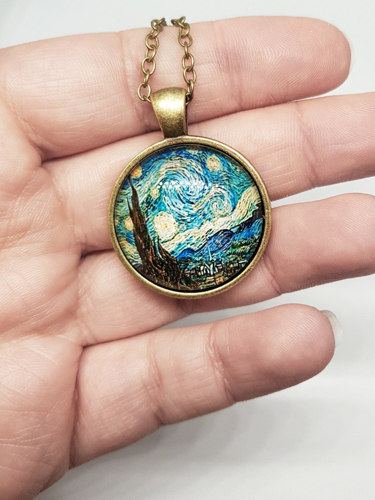 RELIC Vincent Van Gogh Art Prints Pendant Necklaces Bronze