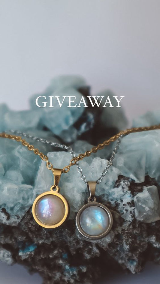 Shine Bright with Solistial: Join Our Instagram Giveaway for a Stunning Rainbow Moonstone Necklace! - s  o  l  i  s  t  i  a  l