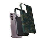 Cargar imagen en el visor de la galería, Ornamental Green/Gold - Tough Phone Case
