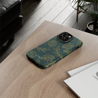 Ornamental Green/Gold - Tough Phone Case