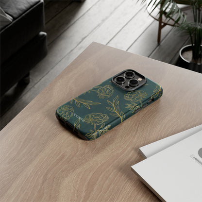 Ornamental Green/Gold - Tough Phone Case