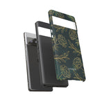 Cargar imagen en el visor de la galería, Ornamental Green/Gold - Tough Phone Case
