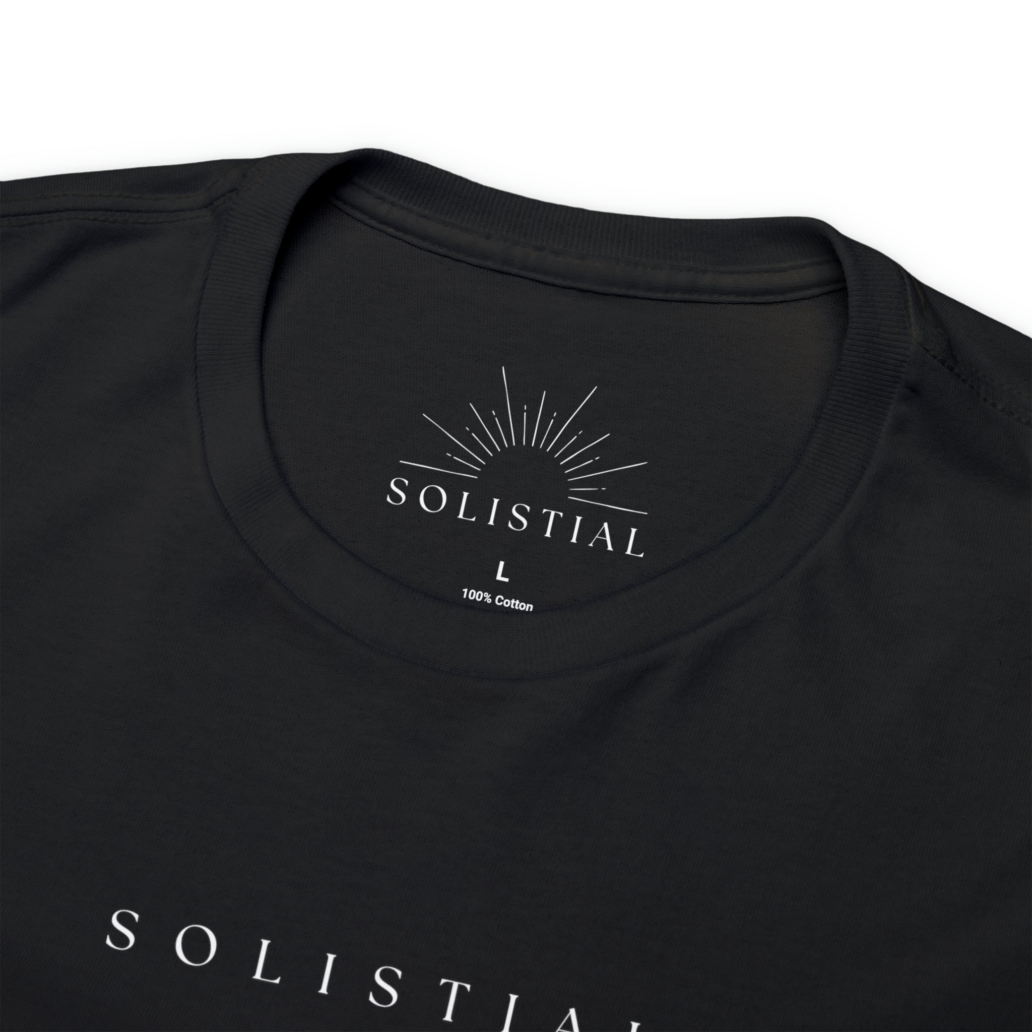Solar Gaze Back Print T-Shirt - Black/White