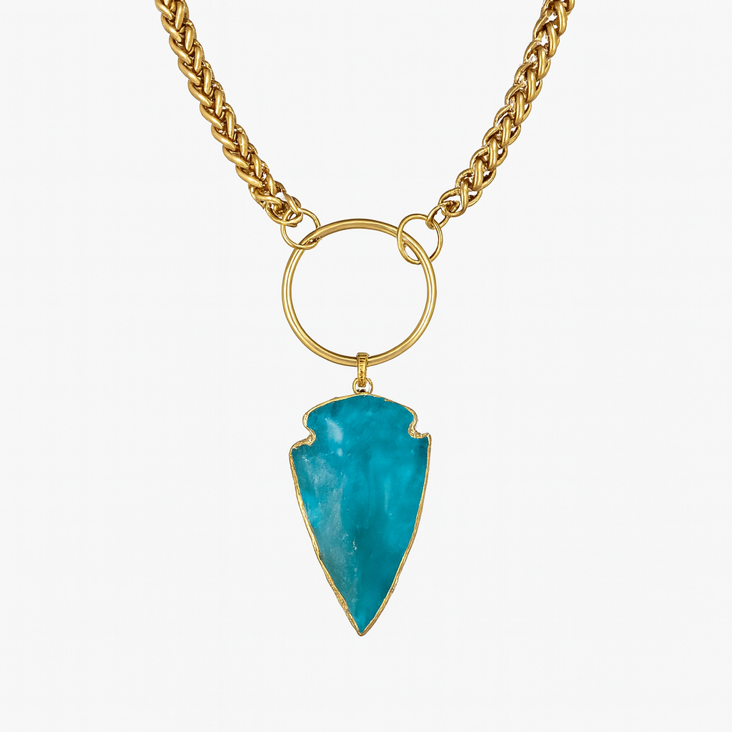 Collier Pendentif Charme Coquillage Point Cristal - Argent
