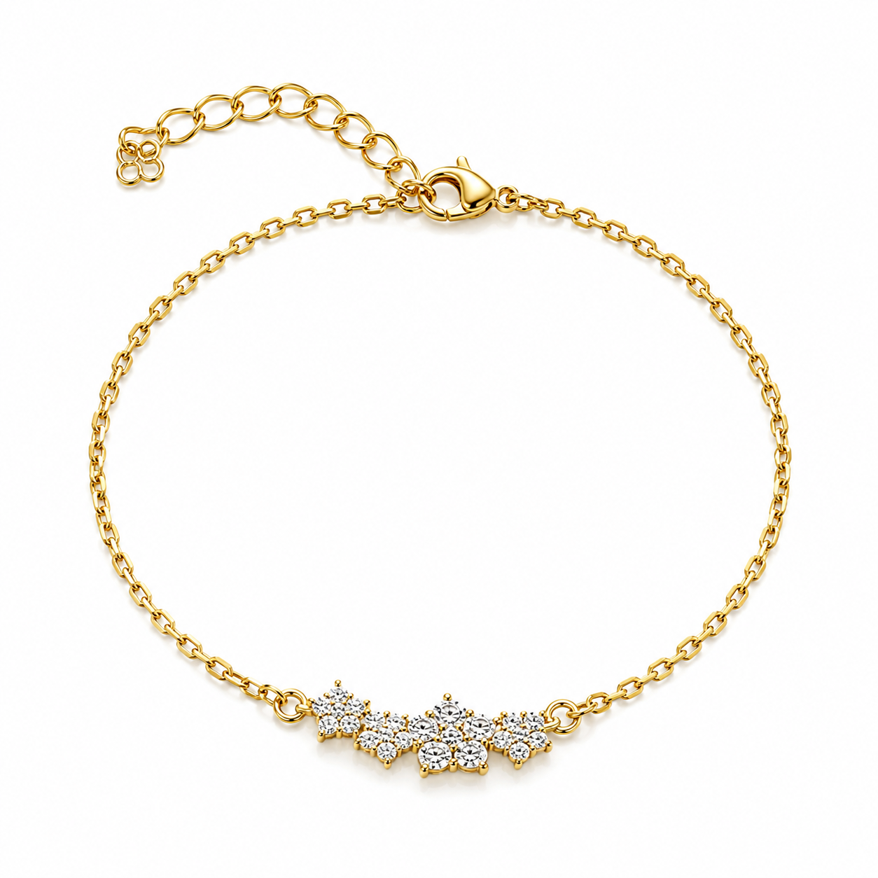 FLOREA Star Flowers Dainty Bracelet Gold