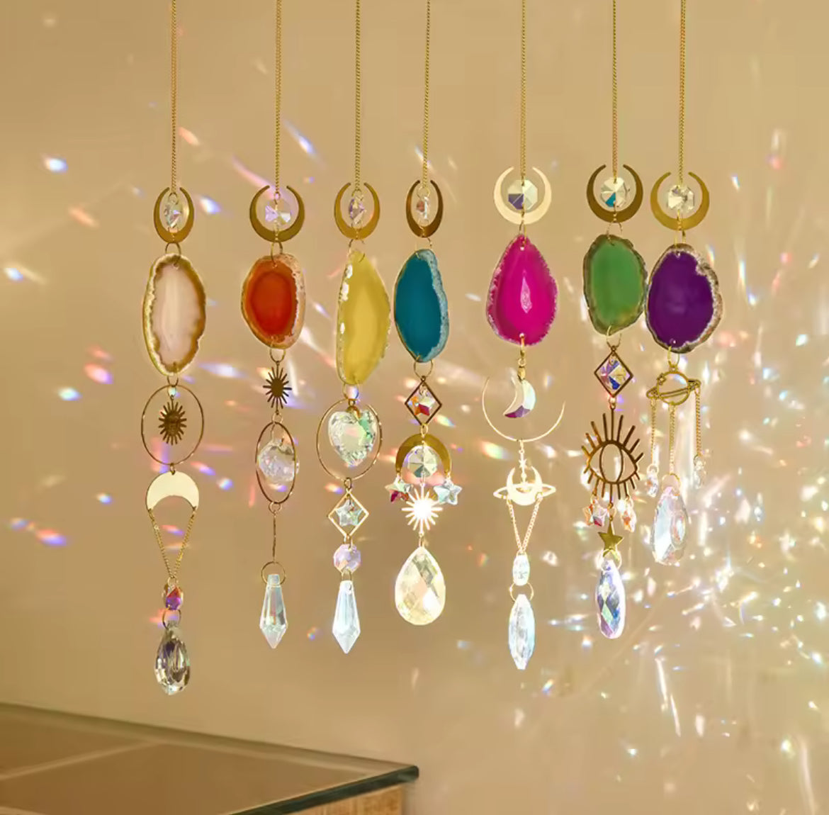 Agate Crystal Suncatcher