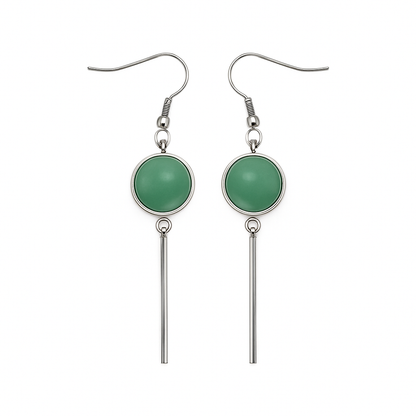 Kala - Boucles d'Oreilles Pendantes Charm Lapis Lazuli - Argent
