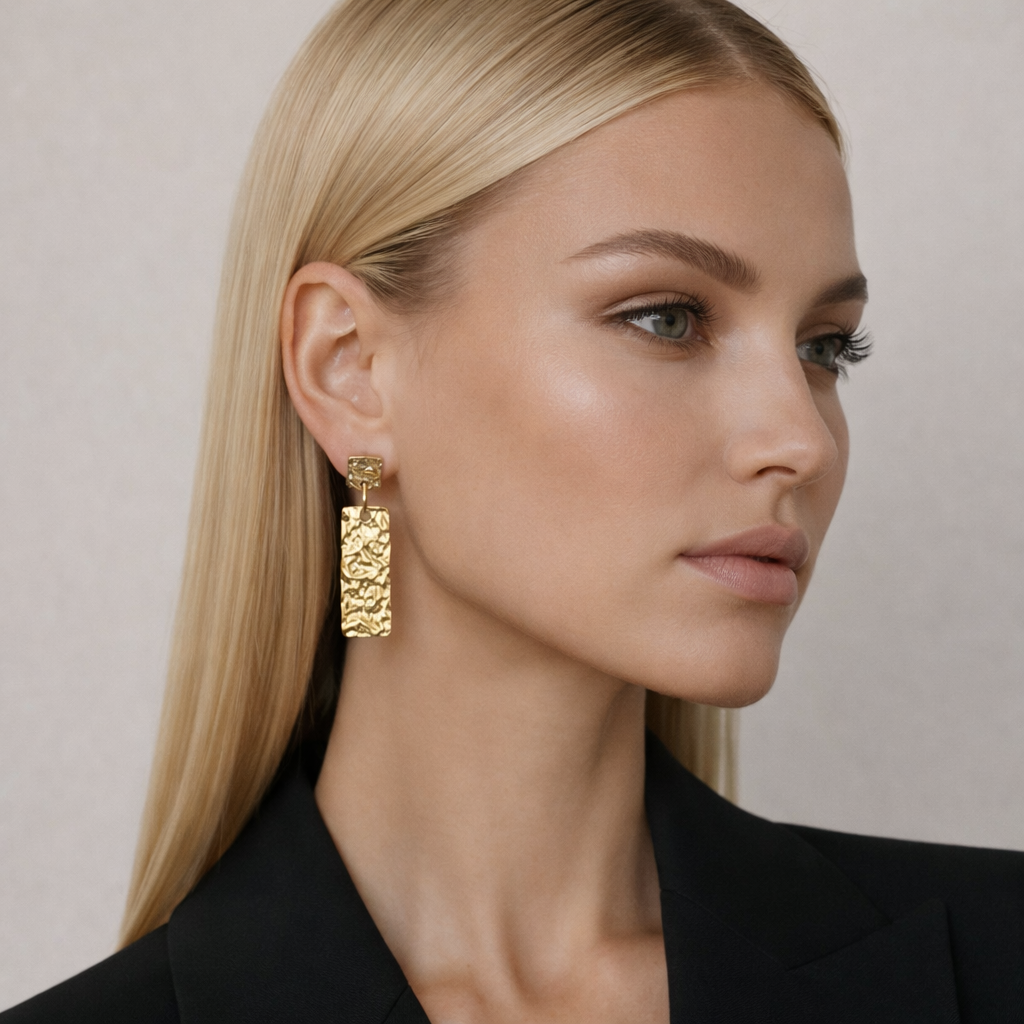 Boucles d'oreilles à breloques soleil rouge SUNRISE en argent