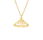 Load image into Gallery viewer, WHIMSY Moth Pendant Necklace Gold
